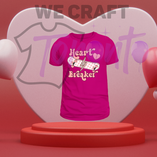 Heartbreaker skater DTF transfer (IRON ON TRANSFER SHEET ONLY)