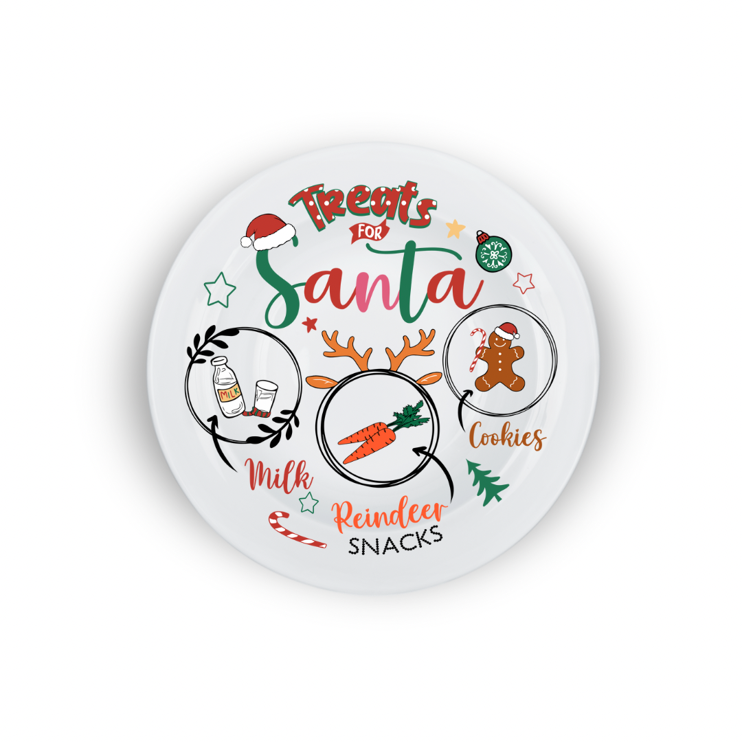 Santa Plate UV DTF