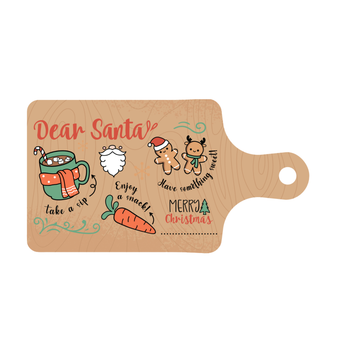 Santa Plate UV DTF