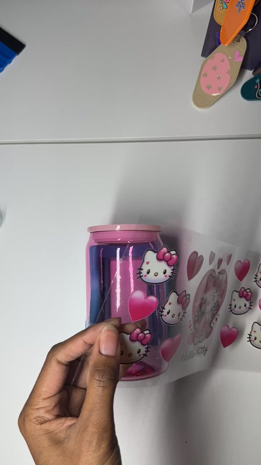 Hello kitty UV dtf transfer