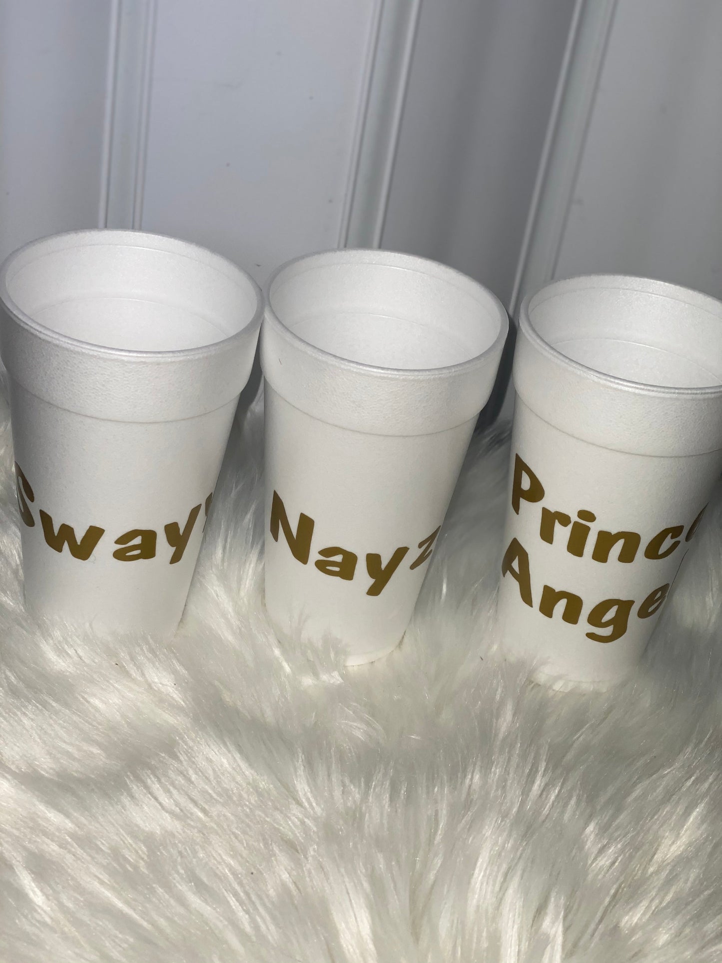 Personalize styrofoam cups ￼